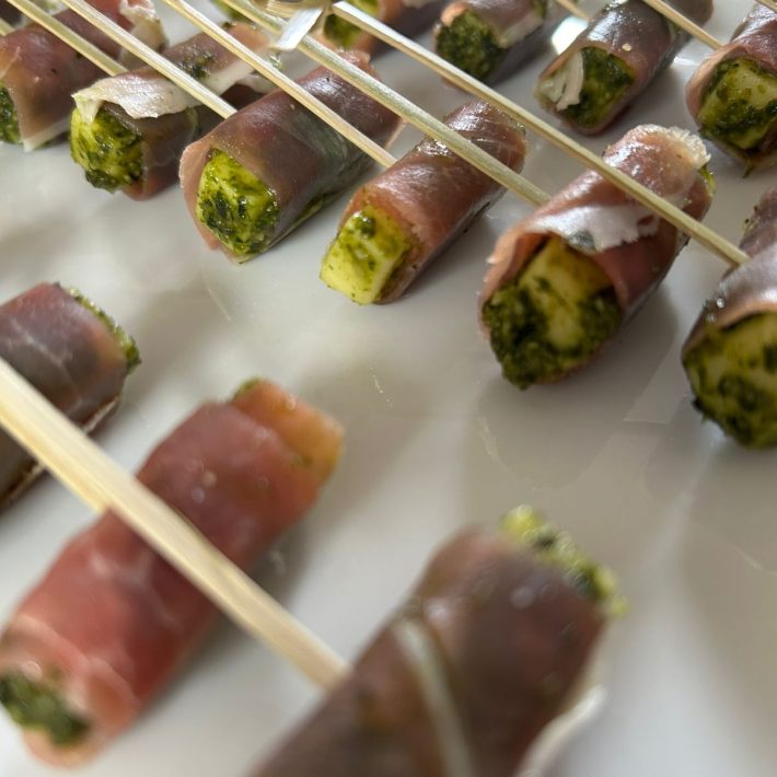 Rollitos de tortilla cóctel catering Vitacura