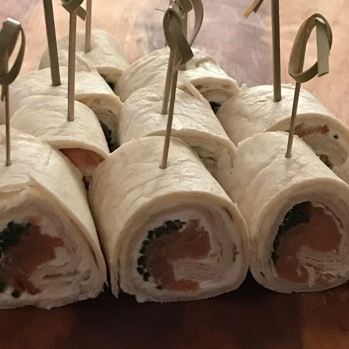 Rolls de tortilla para cóctel La Reina