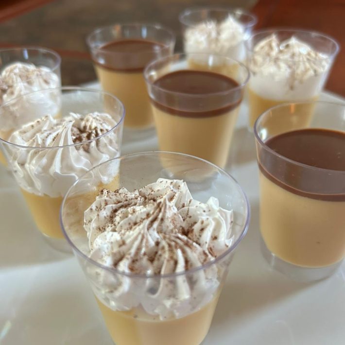 Shots de postres para catering