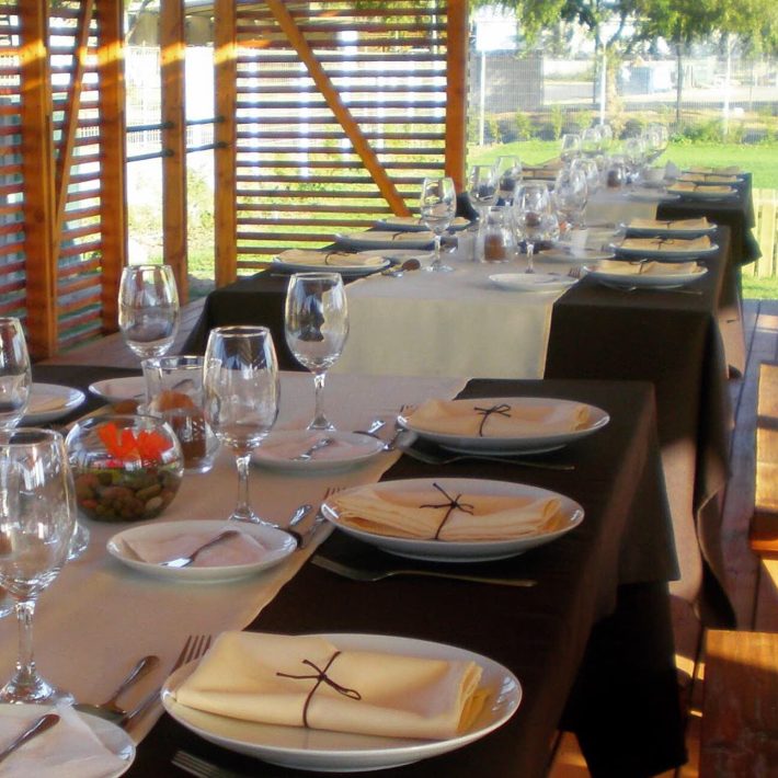 Almuerzo campestre con visitas internacionales