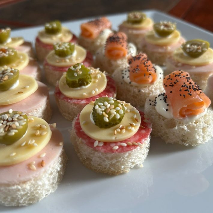 Catering gourmet Canapés tres variedades