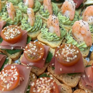 Crostinis nuevo catálogo banquetería gourmet