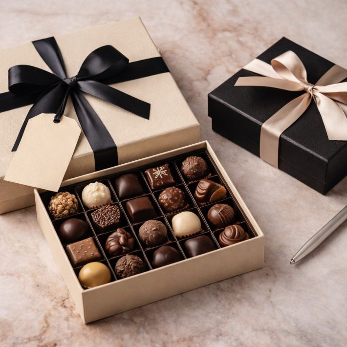 Regalo corporativo caja bombones premium