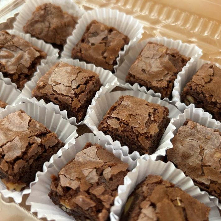 mini brownies para eventos y catering